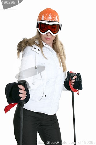 Image of Female Skier