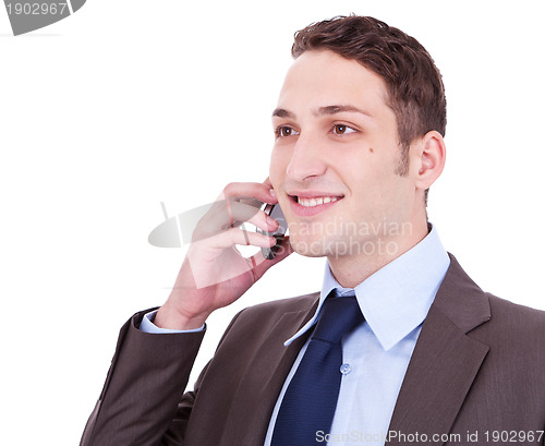 Image of business man on the phone 