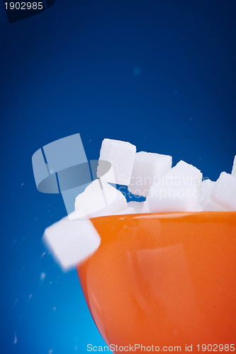 Image of macro detail of sugar cubes