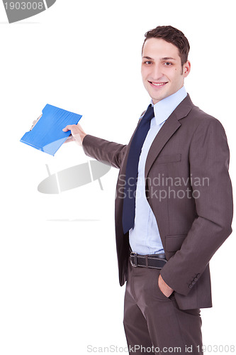 Image of business man giving presentation