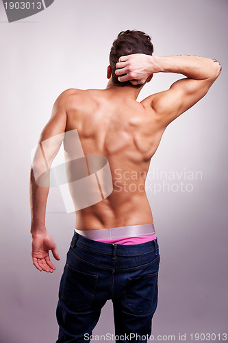 Image of Man with a muscular Back 