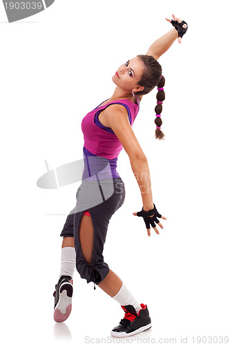 Image of modern style woman dancer posing