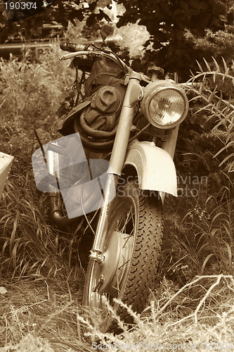 Image of classic old motorcycle