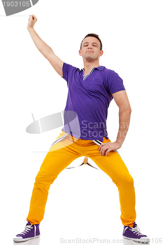 Image of young man in a dance pose