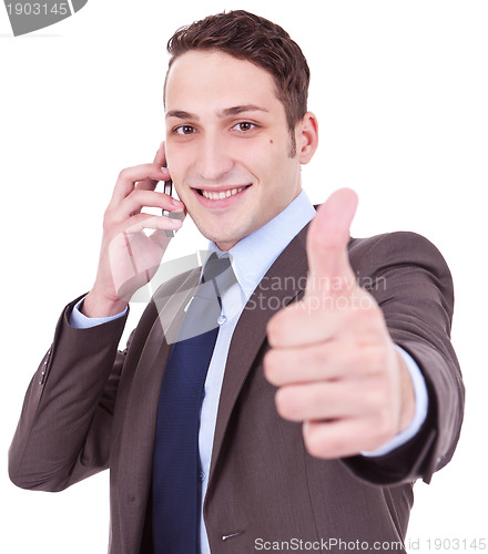 Image of good news on the phone
