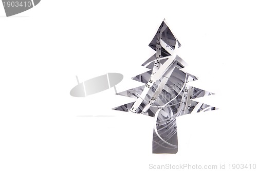 Image of christmas tree from the paper