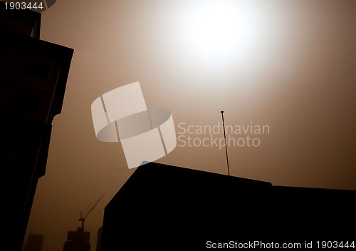 Image of Red dust storm