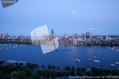 Image of Boston's Back Bay and Cambridge, MA