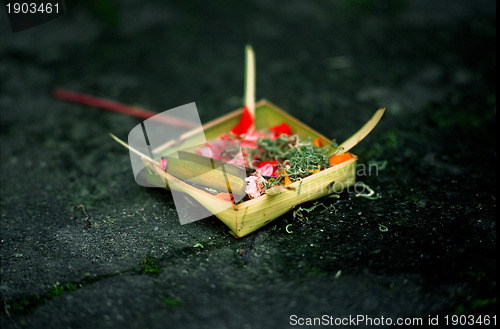 Image of Balinese Hindu offering
