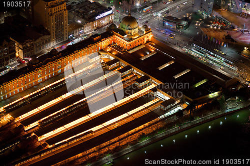 Image of Flinders Street Station Aerial