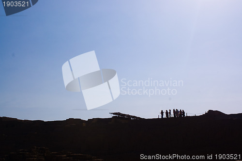 Image of Tour group at Huaca Pucllana, Lima, Peru