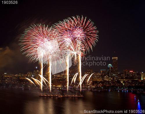 Image of 4th of July Fireworks in Boston