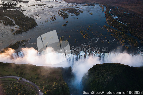 Image of Victoria Falls Aerial