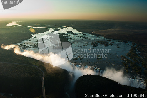 Image of Victoria Falls Aerial