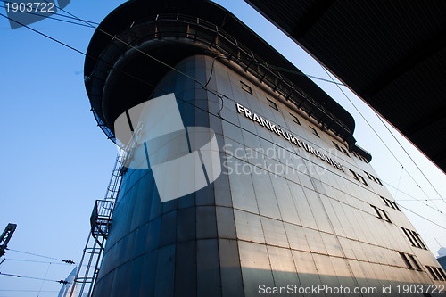 Image of Control tower at Frankfurt main station