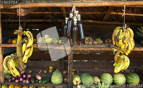 Image of Roadside fruit stand