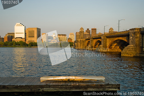 Image of Canoe on dock