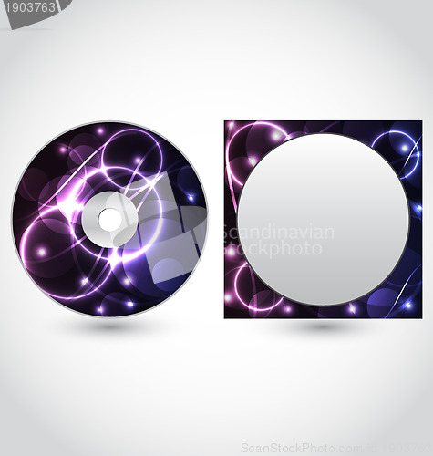 Image of Cd disk packing design template