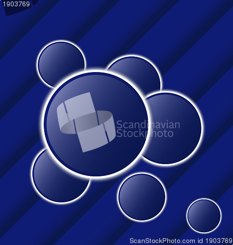 Image of Set abstract balls as speech bubbles
