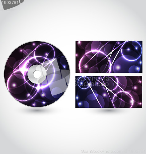 Image of Cd disk packing design template