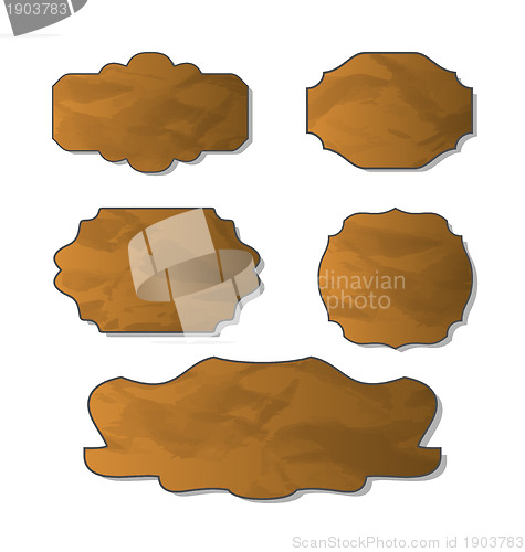 Image of Collection of various crumpled pieces of paper