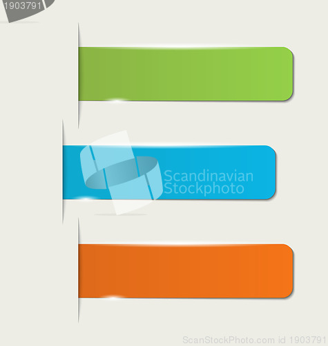 Image of Set of colorful abstract sample stickers
