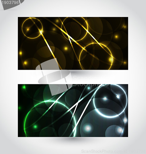 Image of Set of abstract futuristic cards