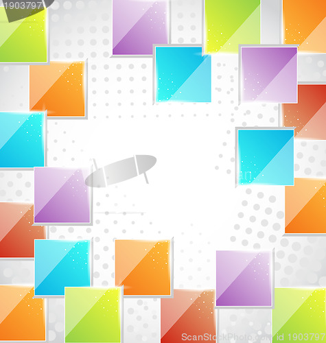 Image of Abstract creative background with squares