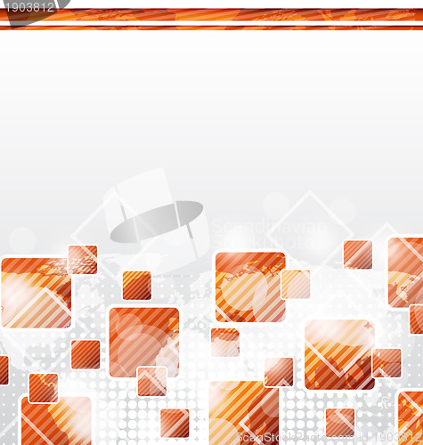Image of Abstract squares blank background for design business card