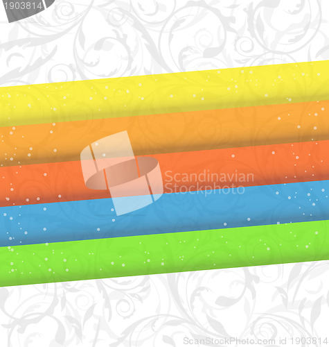 Image of Colorful business card, abstract background