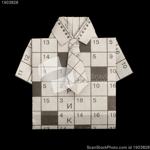 Image of Shirt folded origami style