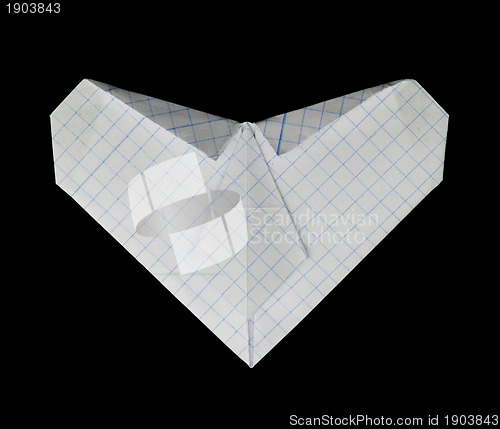 Image of White heart paper made
