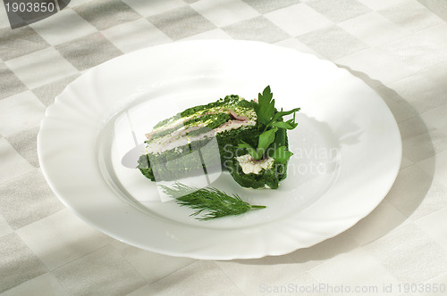 Image of Roll spinach and feta cheese