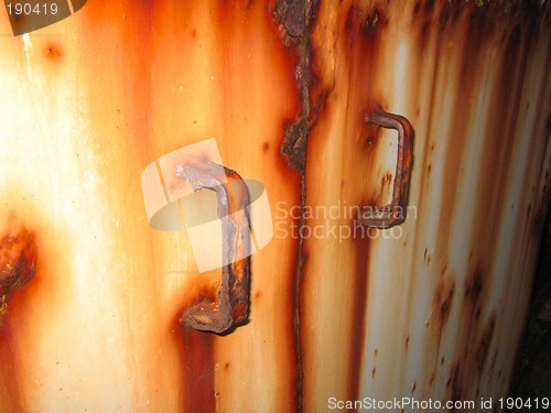 Image of Rusty metal doors