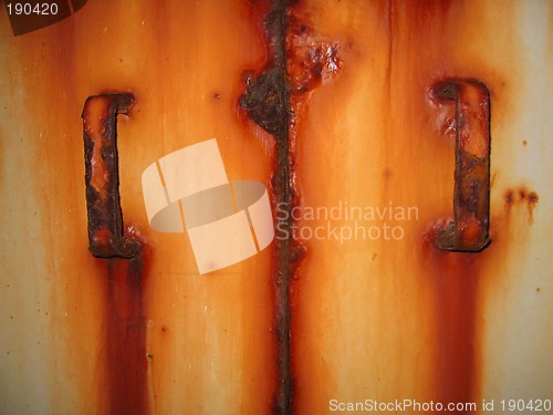 Image of Rusty metal doors