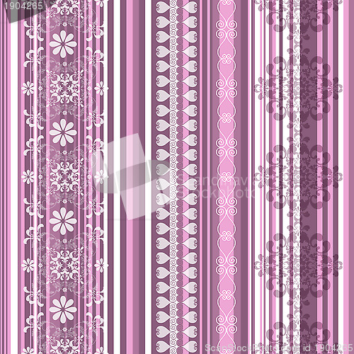 Image of Seamless striped pink pattern