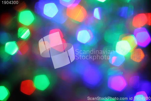 Image of christmas background from the color lights