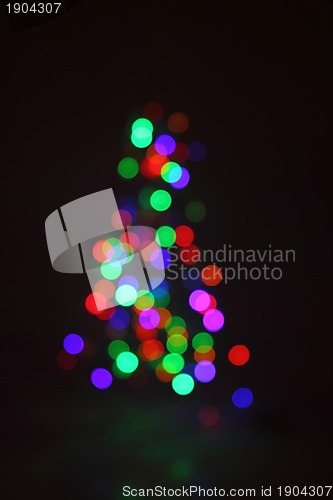 Image of christmas background from the color lights