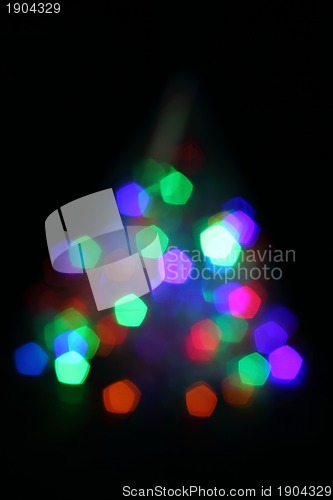 Image of christmas background from the color lights