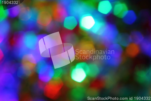 Image of christmas background from the color lights