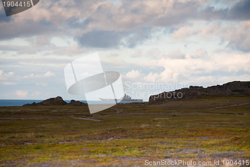 Image of big Russian naval ship