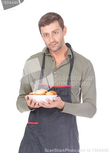 Image of Man trying his hand at baking