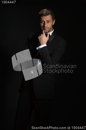 Image of Handsome man in a tuxedo