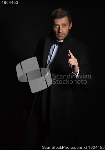 Image of Handsome man in a tuxedo