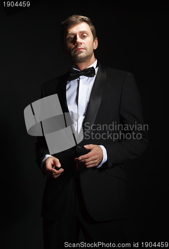 Image of Handsome man in a tuxedo