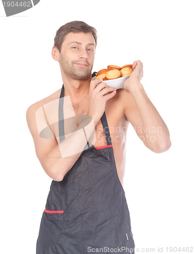 Image of Man trying his hand at baking