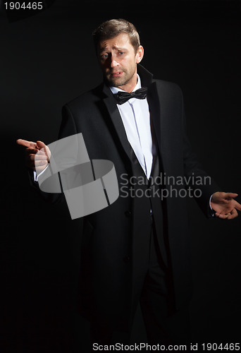 Image of Handsome man in a tuxedo