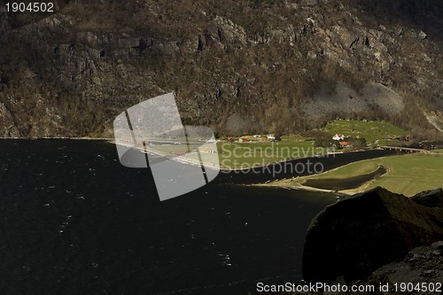 Image of valley in norway in changeful weather