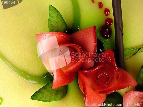 Image of Birthday cake, detail