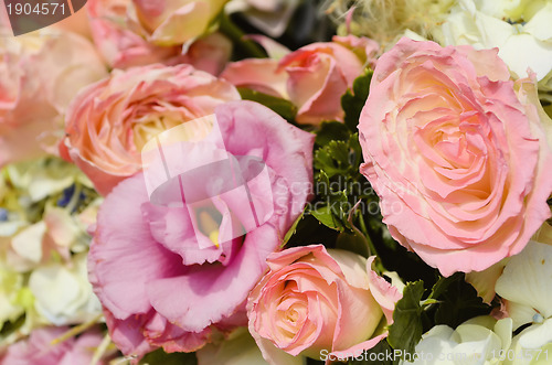Image of Pink Rose Wedding Bouquet